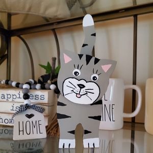 Cat, Kitten Handmade Wooden Tiger Cat